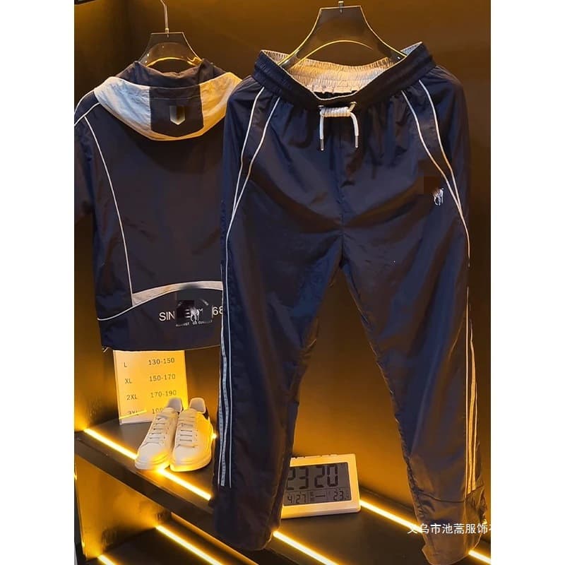 New Spring Men's Versatile Comfortable American Casual Style Cool Loose Straight-Leg Suit