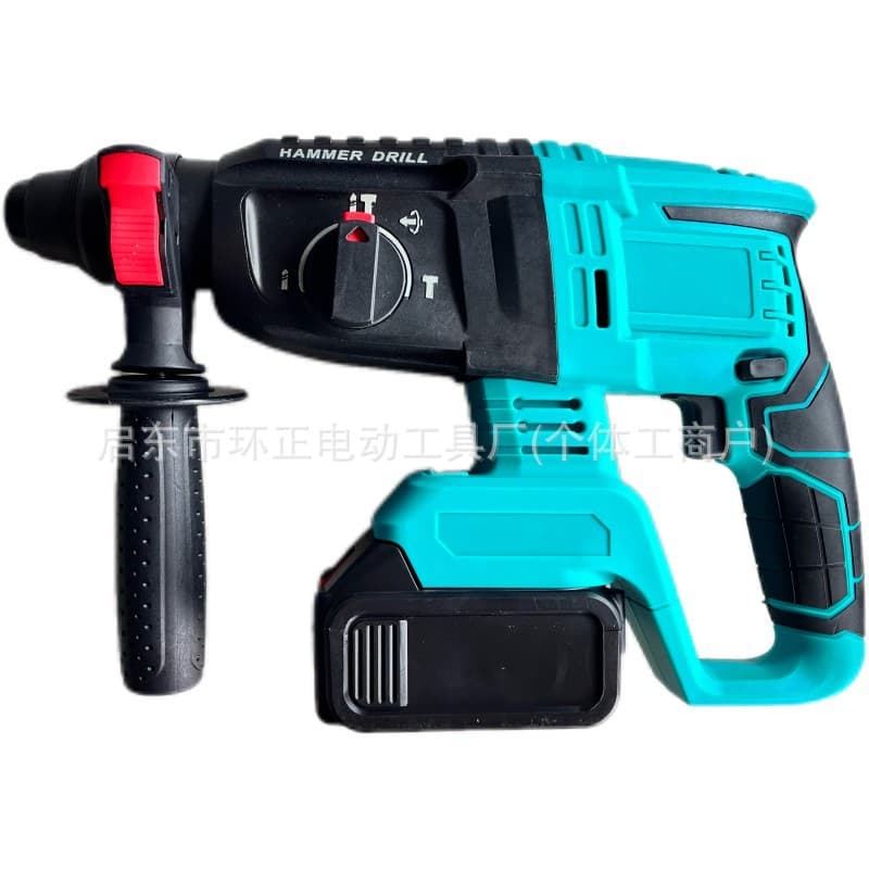 Brushless Cordless Rotary Hammer Impact Drill Lithium-Ion Multi-Function Radio Hammer Drill Electric Chisel Power Tool Industrial Grade