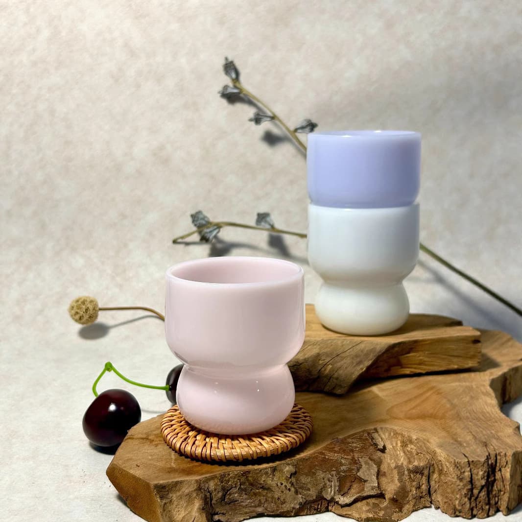 Iced Americano Latte Coffee Cup Ins Water Cup Breakfast Milk Cup Trendy Chunky Glass Cup Light Luxury Premium Feel