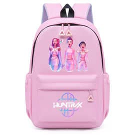 Kpop Demon Hunter Witch Hunter Group Huntrix School Bag Cartoon School Stationery Large Capacity School Bag Backpack