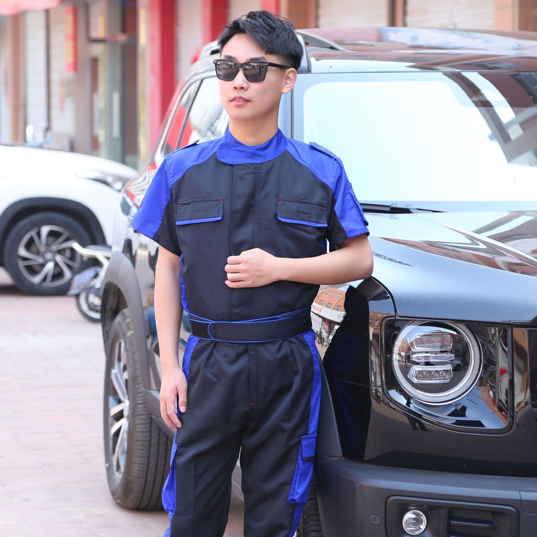 Summer Safety Workwear Electrician Short-Sleeve Work Shirt Custom Logo Printing Pattern Work Clothes Customization Construction Site Factory Uniforms