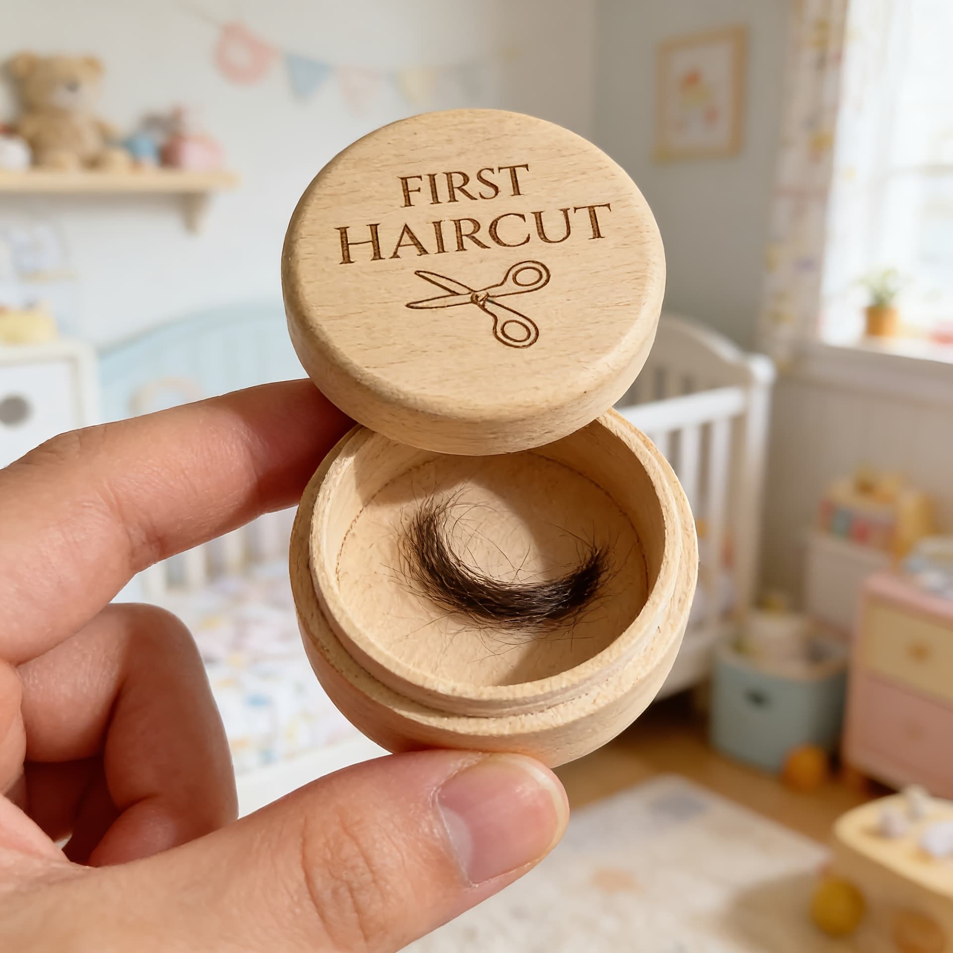Solid Wood Baby Tooth Box, Fetal Hair Keepsake Box, Children's First Tooth Memory Box, Wooden Baby Souvenir Gift Set