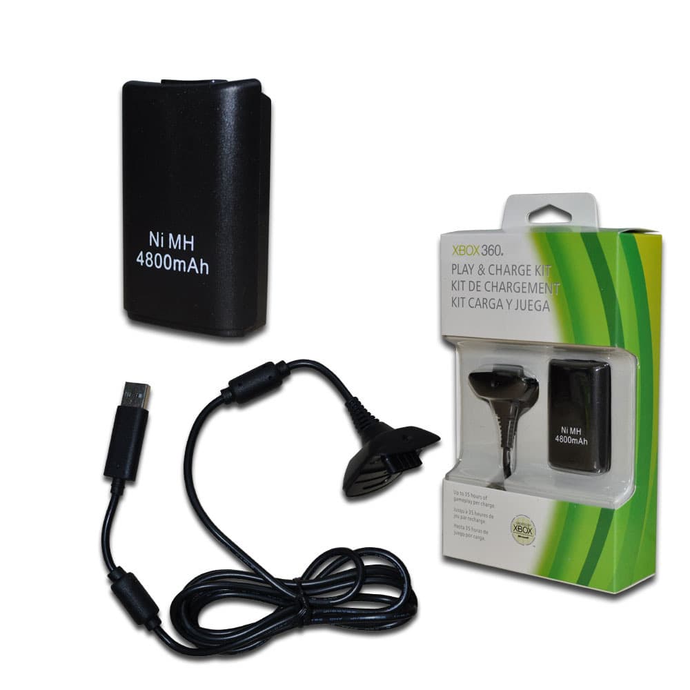 Suitable for xbox360 battery XBOX360 wireless controller lithium battery + USB charging cable battery pack
