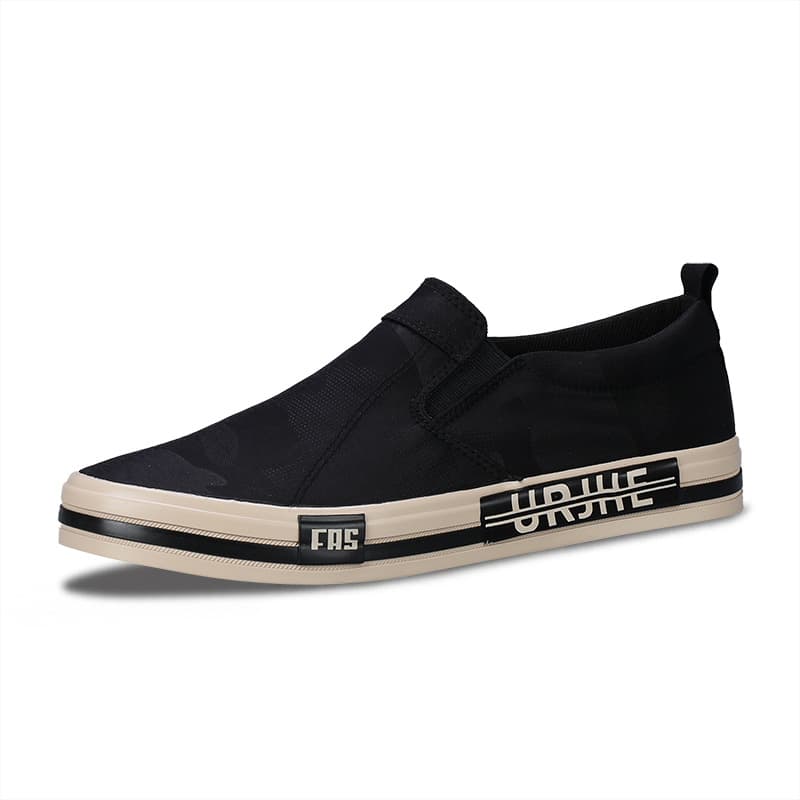 New Autumn Men's Casual Slip-On Canvas Shoes, Trendy Breathable Sneakers, Versatile Fashion Low-Top Cloth Shoes