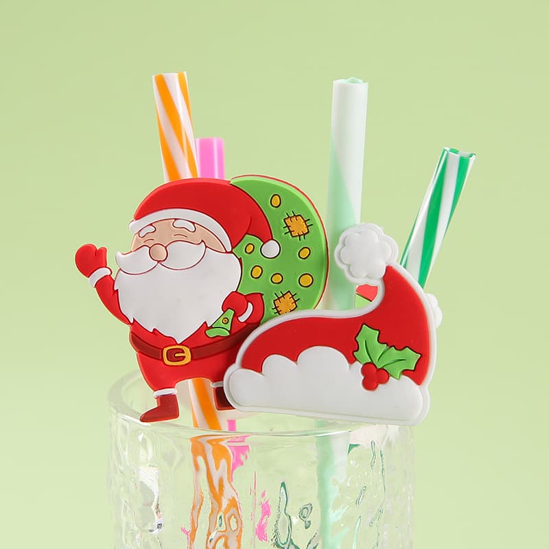 Cartoon Straw Cap Summer Fruit Shaped Straw Buckle Landscape Flower and Grass Straw Dust Plug