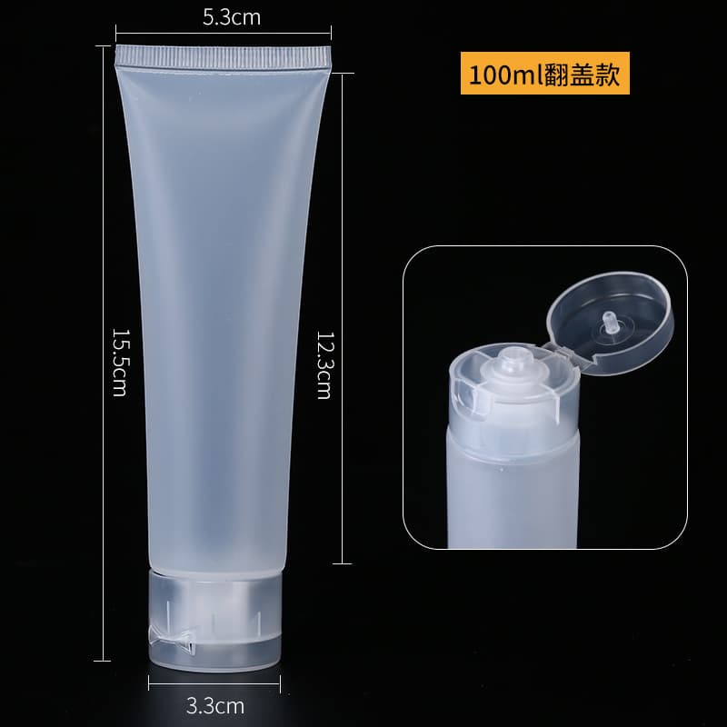 Flexible Plastic Squeeze Tube Bottle for Travel, Empty Sample Bottle for Facial Cleanser, Hand Cream, Cosmetics