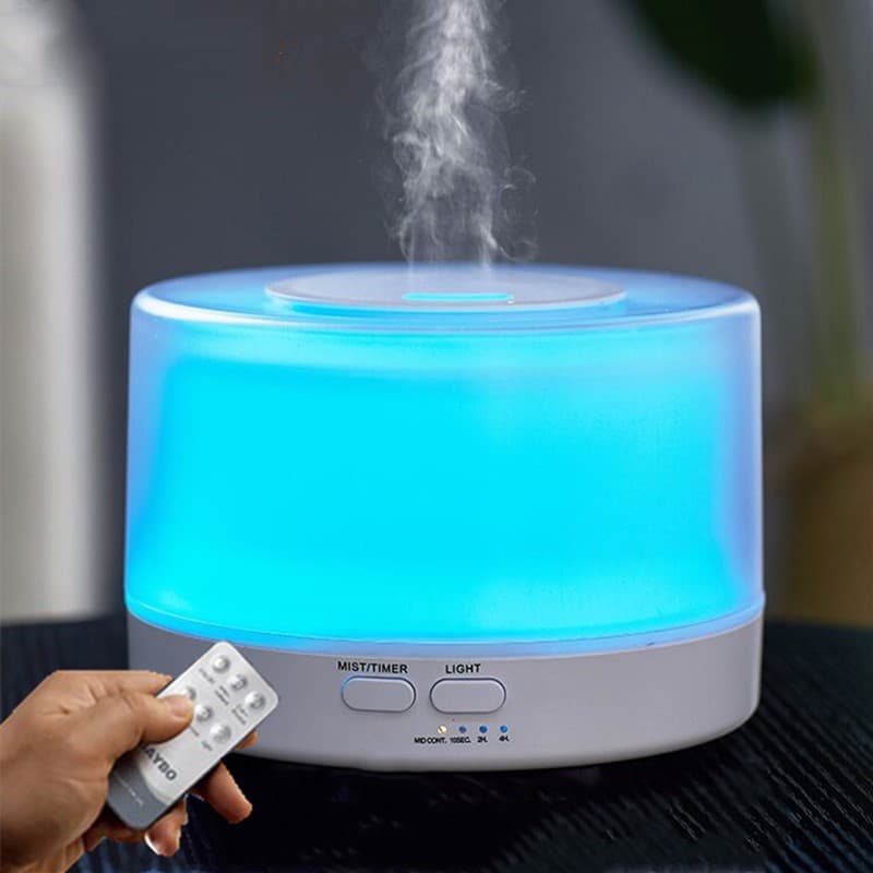 Large Capacity Bedroom Ultrasonic Aromatherapy Humidifier Essential Oil Diffuser Remote Control Humidifier Small Diffuser Cross-border