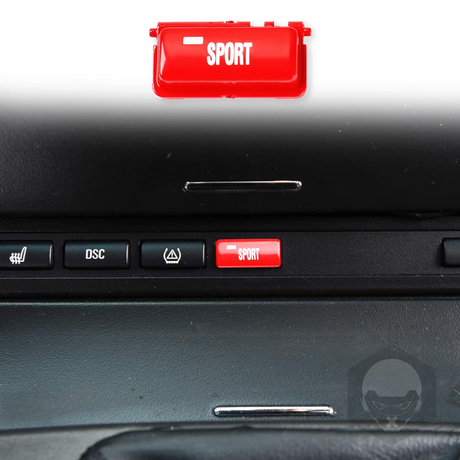 Sport button for BMW E46 M3, car interior modification decorative accessory