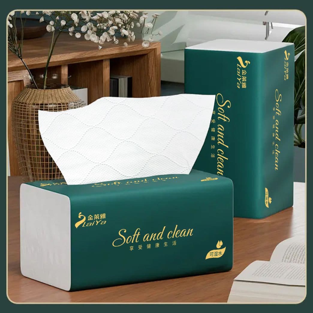 Jinlaiya Tissue Household Boxed Tissues Large Size Thick Bulk Pack Economical Napkins Toilet Paper Wholesale