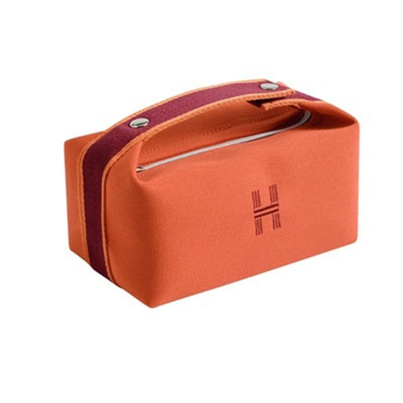 Canvas Cosmetic Bag for Women with Print, Outdoor Storage Bag, Dustproof Toiletry Bag, Portable Makeup Bag, High Appearance