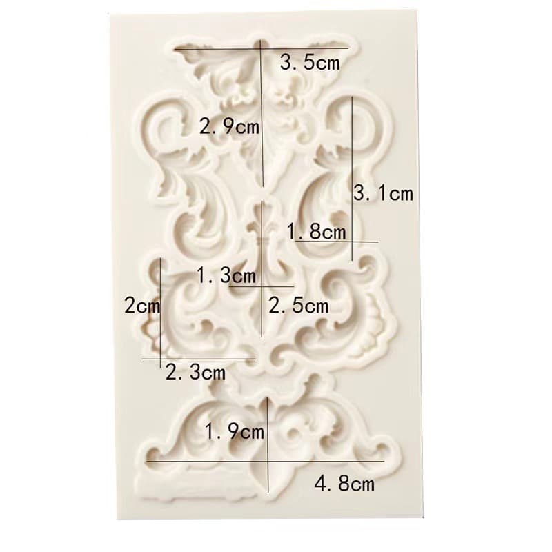 New Patterned Lace Relief Fondant Silicone Mold European Retro Relief Flower Cake Mold