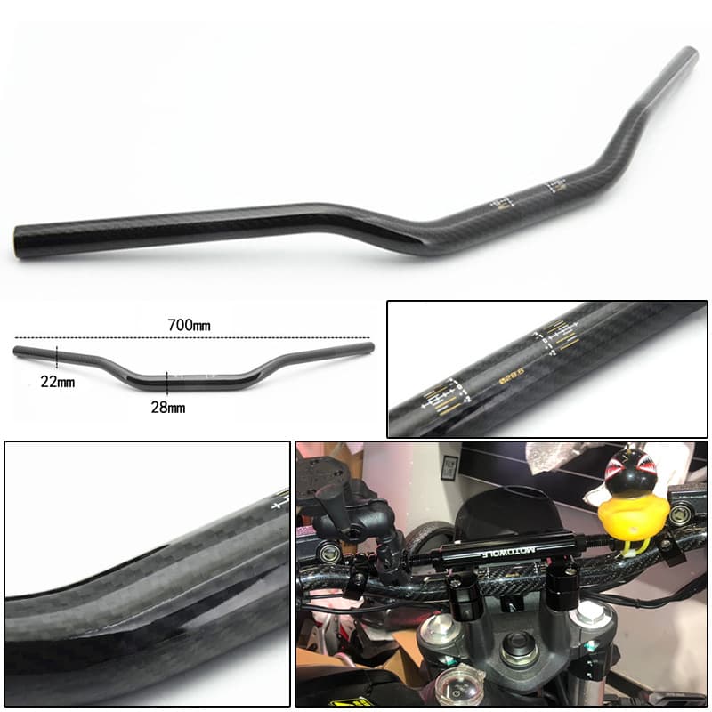 Motorcycle Modified Benelli 600/300 Carbon Fiber Handlebar Tapered Handlebar BWS YG Monster MSX125 Handlebar
