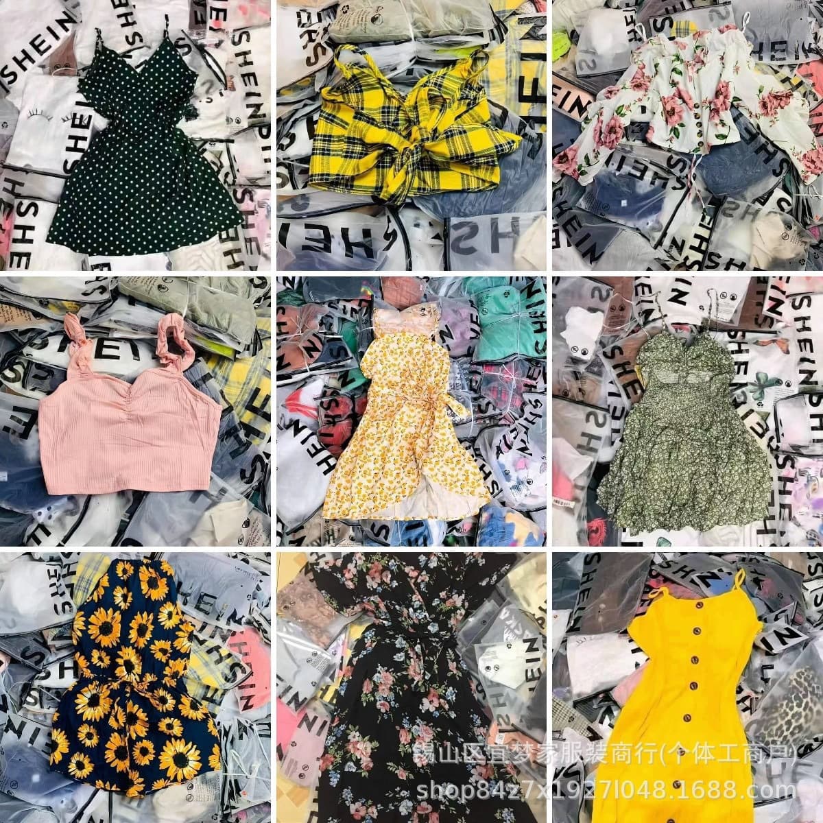 Women's SHEIN Mixed Styles Dresses Tops Mixed Lot End-of-Line Stock for Export