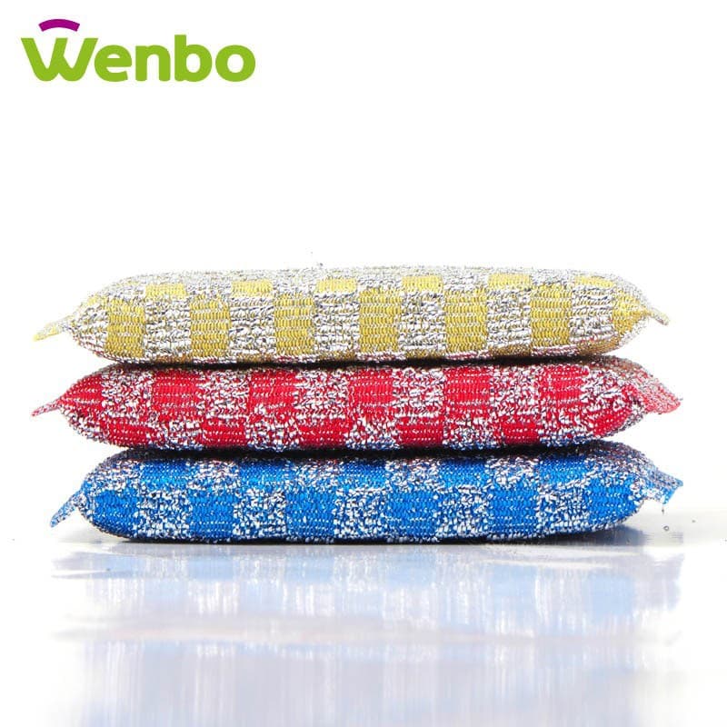 Thickened and Dense 3-Pack Durable Dishwashing Sponge, Kitchen Scouring Pad Cleaning Cloth 0675