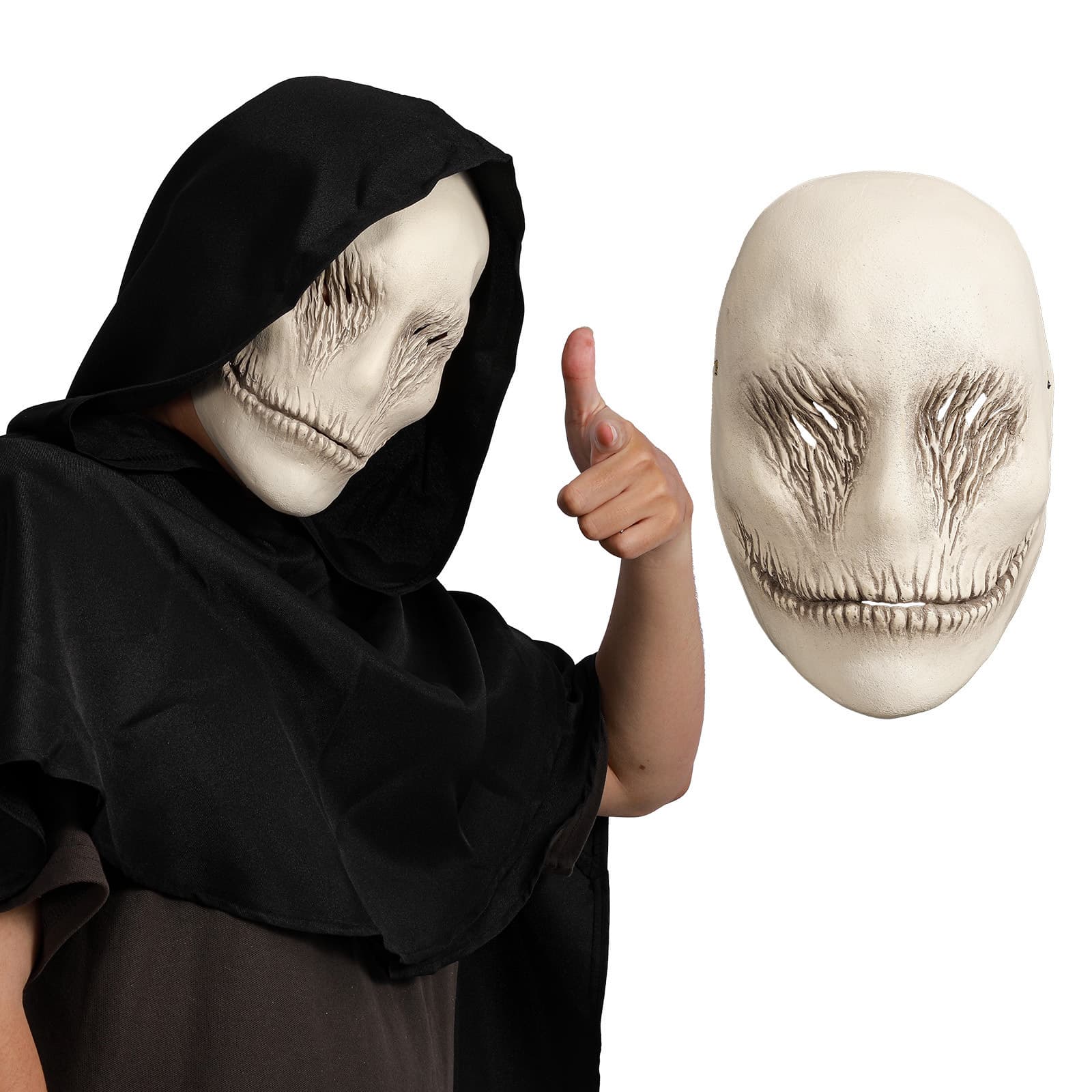 Halloween Ghost Latex Mask Masquerade Party Horror Headgear Cosplay Performance Costume Props