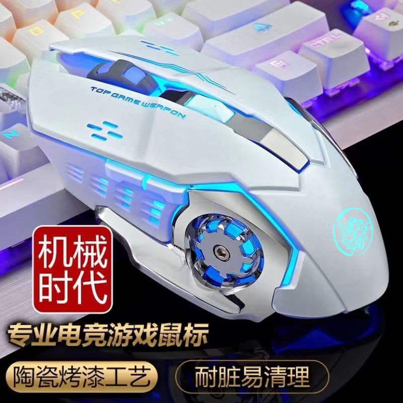 Cross-border Wireless Bluetooth Mouse Rechargeable for Laptop Gaming Silent Ergonomic Mouse Office
