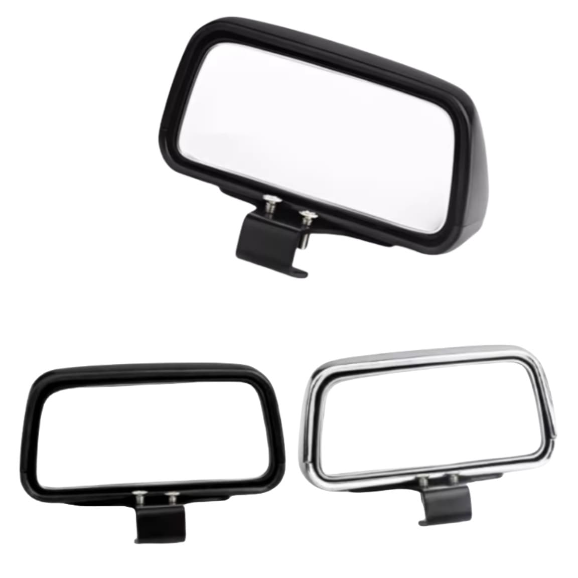 Car Wide View Rearview Assist Mirror, Reversing Mirror, Driving Instructor Car Auxiliary Mirror, Blind Spot Wide Angle Reflective Elliptical Mirror, Upper Mirror
