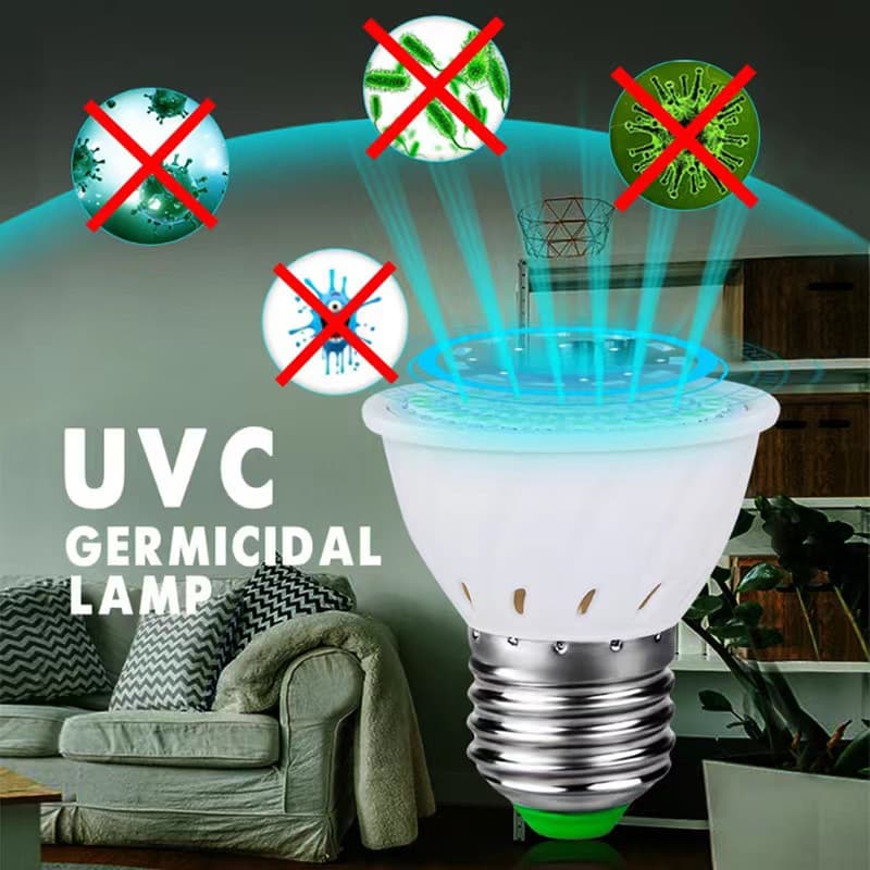 E27 GU10 E14 head UV LED corn sterilization lamp 395nm ultraviolet sterilization spotlight E27 GU10 mite removal