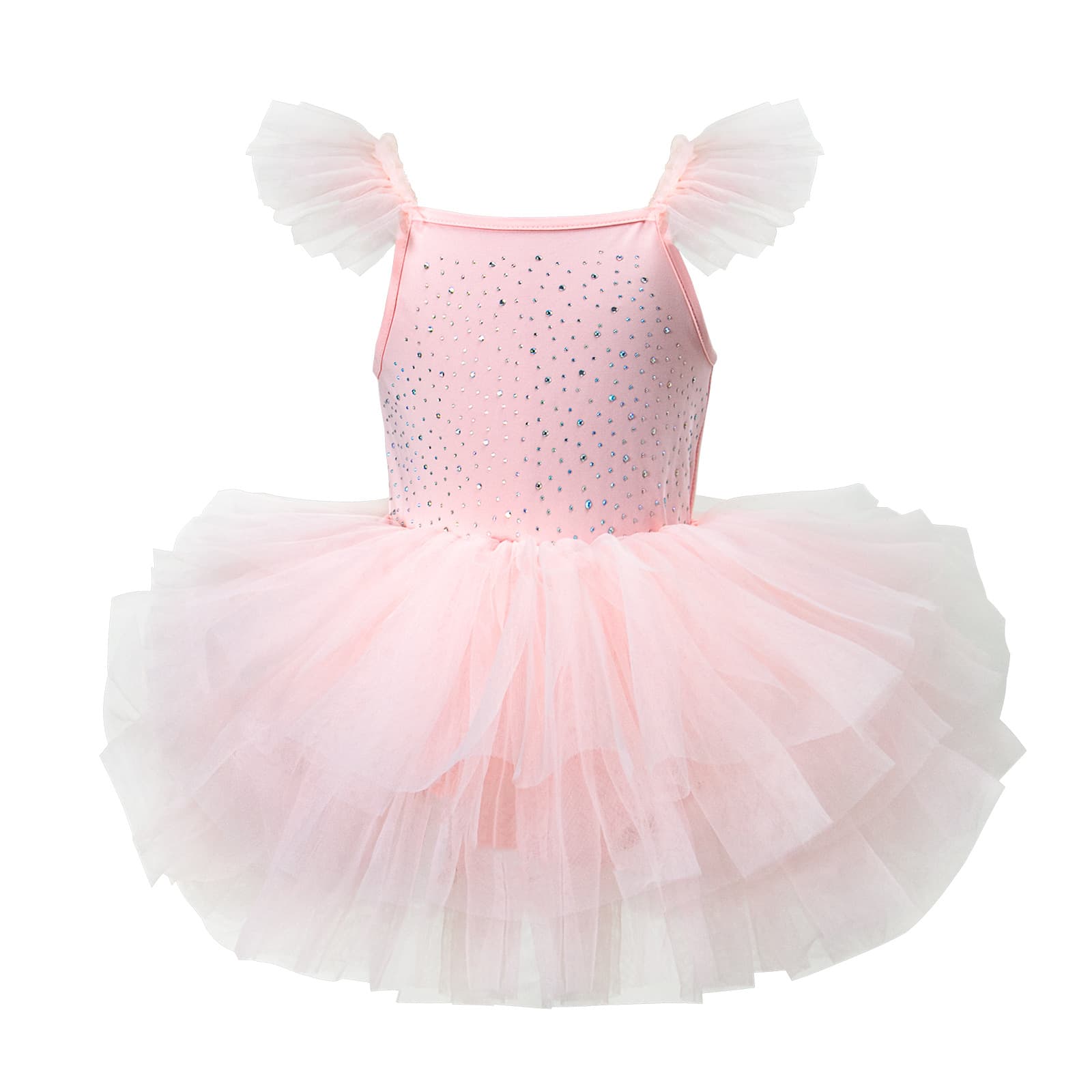 Children's Dance Clothing Summer Hot Diamond Suspenders Girls Tutu Skirt Girls One-Piece Exercise Clothing Kidsren's Examination Skirt