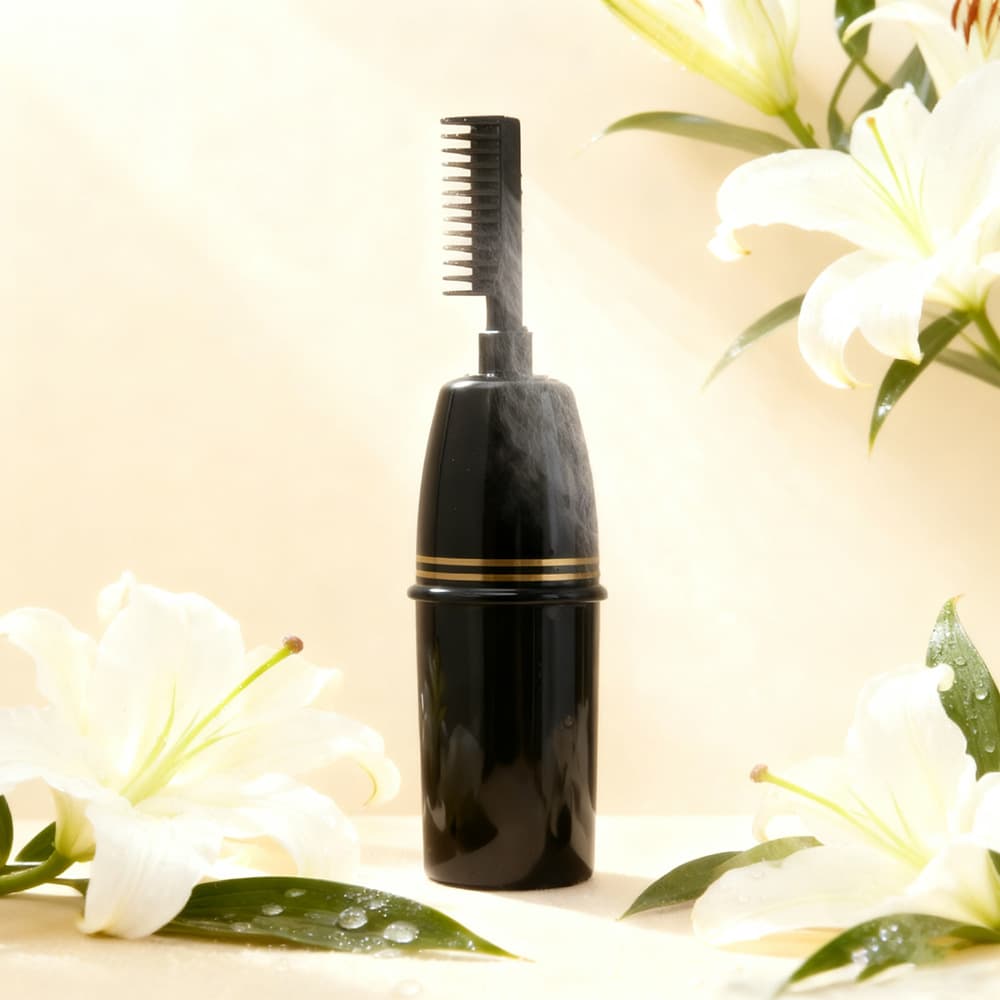 Direct Factory Customizable 120ml Hair Dye Bottle One-Comb Black Bottle 2-in-1 PP Hair Dye Bottle Comb Bottle Straight Bottle