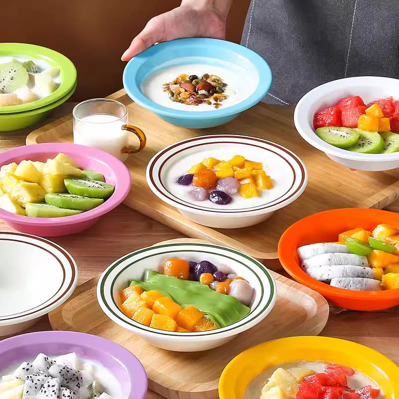 Melamine Salad Bowl Snack Small Bowl Commercial Fruit Shao Xiancao Dessert Bowl Ice Powder Salad Sago Sugar Water Bowl