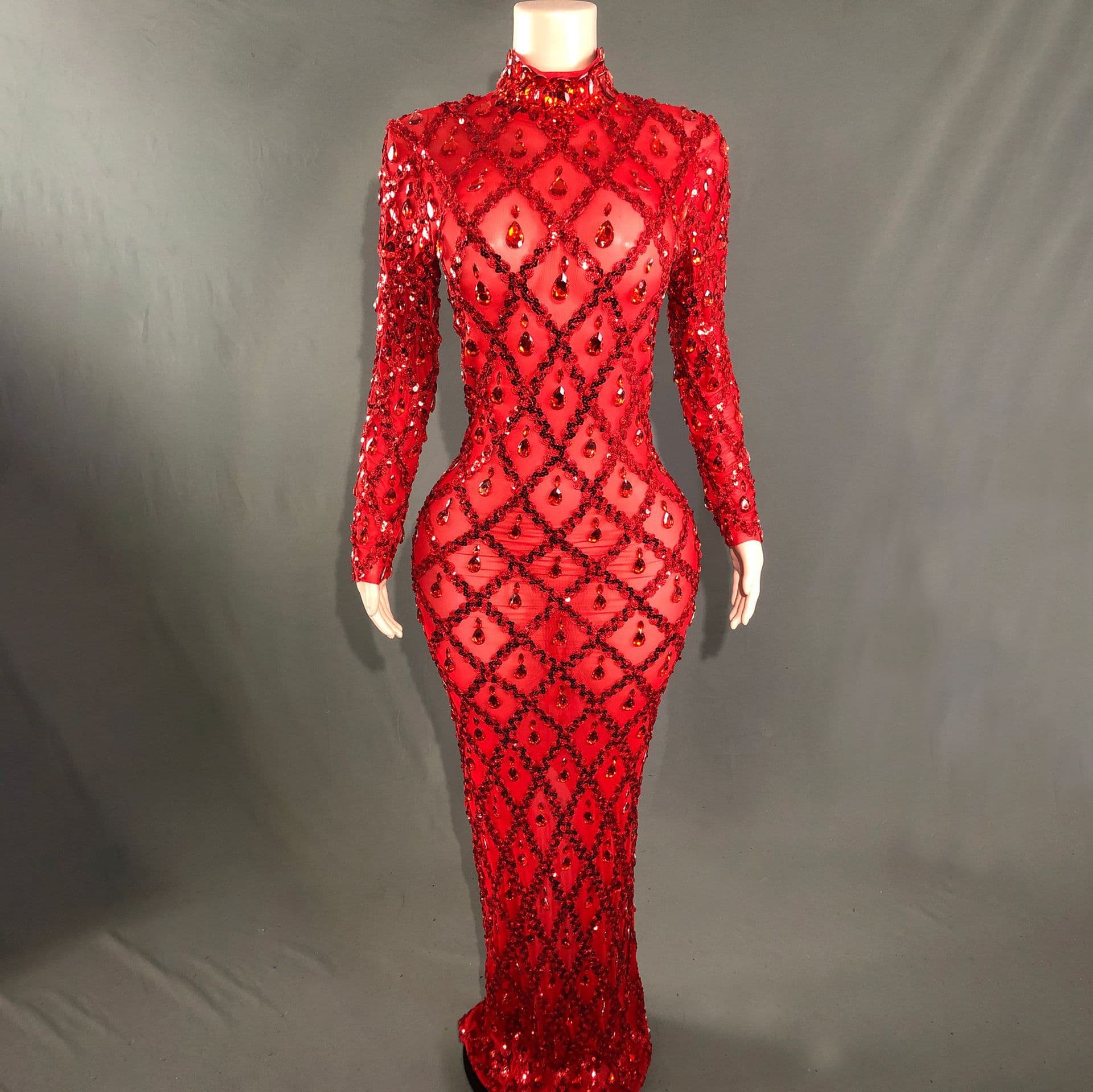 Women's Sexy Sequin Evening Dress High-Waist Halter Neck Sleeveless Banquet Birthday Long Dress