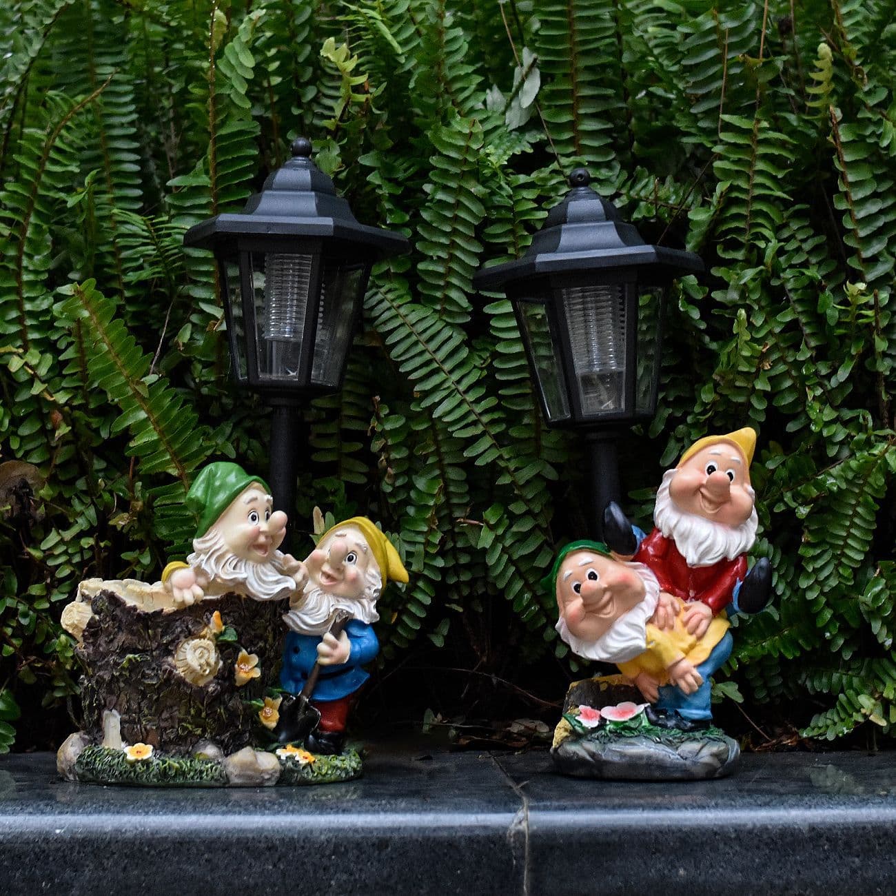 Cross-border Amazon Yard Landscape Decoration Garden Gnome Figurine Resin Craft Christmas Gnome Dwarf