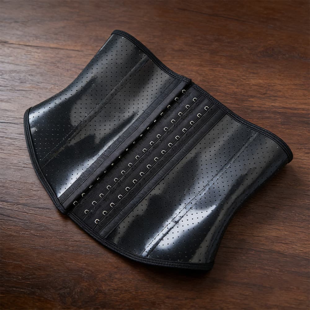 [Strictly Selected] Front Long Back Short Latex Waist Trainer Sports Fitness Dance Partner Tight Tummy Control Shapewear Weight Lifting Corset