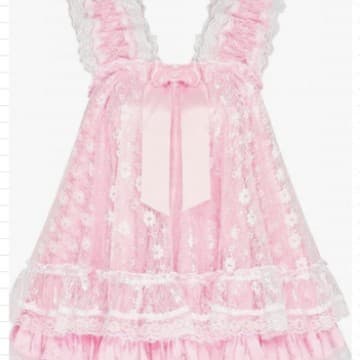 Cross-border Pink Dress Nightgown Lace Full Skirt Chemise Custom Made