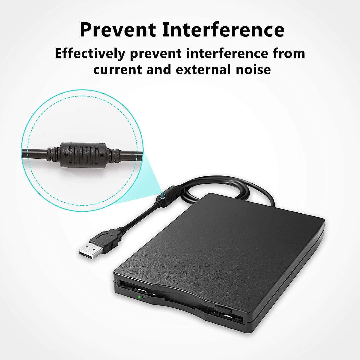 Cross-border laptop USB floppy drive adapter, 3.5-inch Type-C external floppy disk drive portable