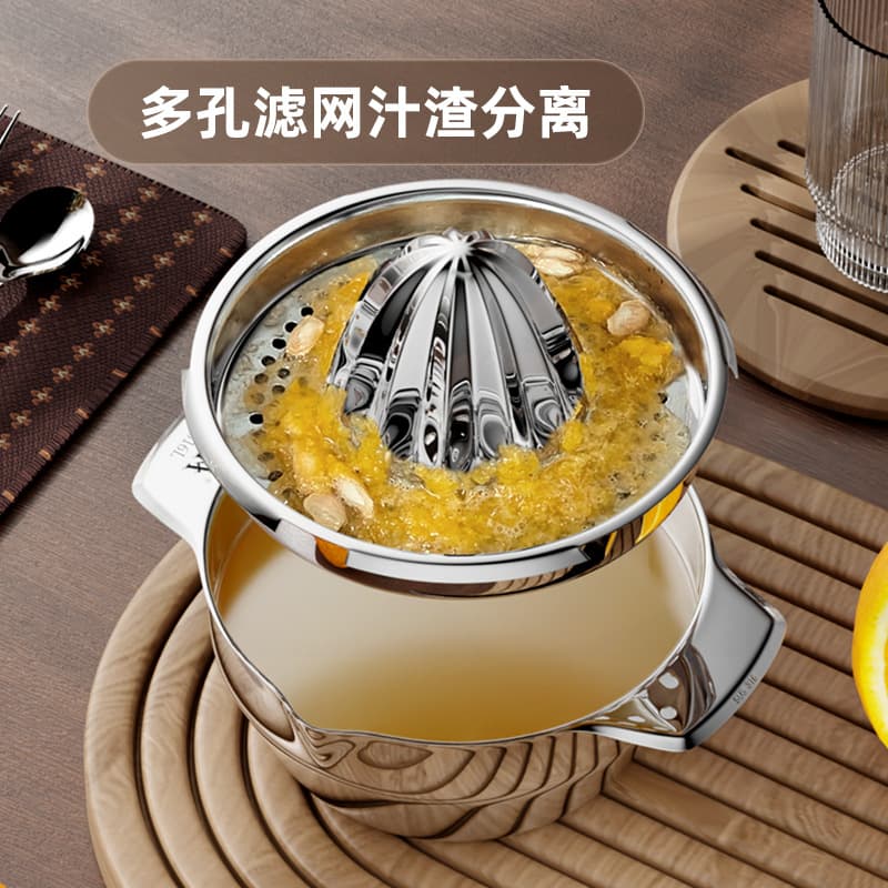 Household manual lemon juicer true 316 stainless steel hand-pressed juicer multi-function squeezer juicer
