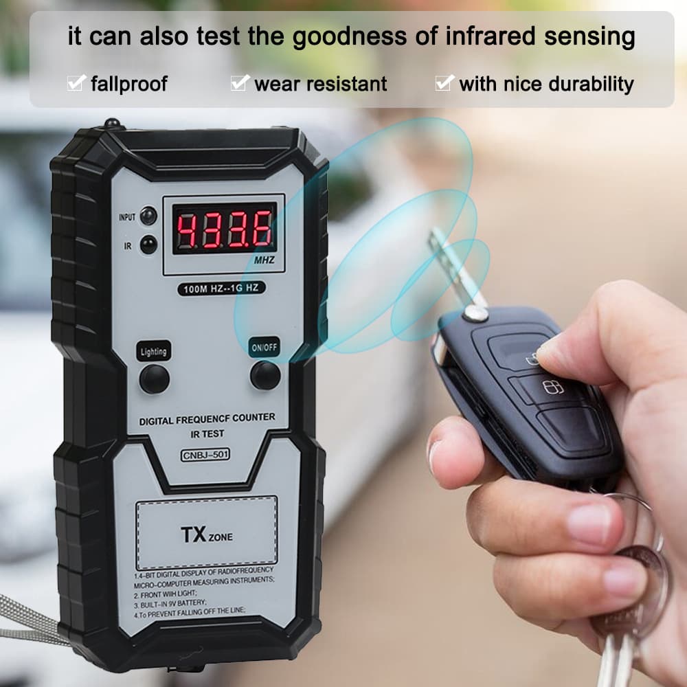 Key Infrared Frequency Tester High-Precision Compact Frequency Tester for Car Key Frequency Detection