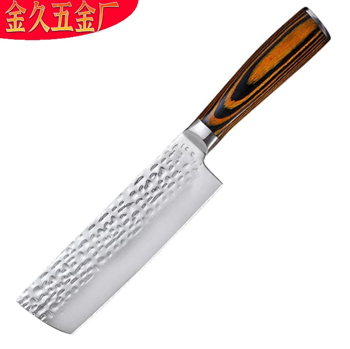 Hot-selling Hammered Forged Meat Cleaver Chef Home Vegetable Knife Chef Slicing Knife Japanese-style Forged Small Kitchen Knife