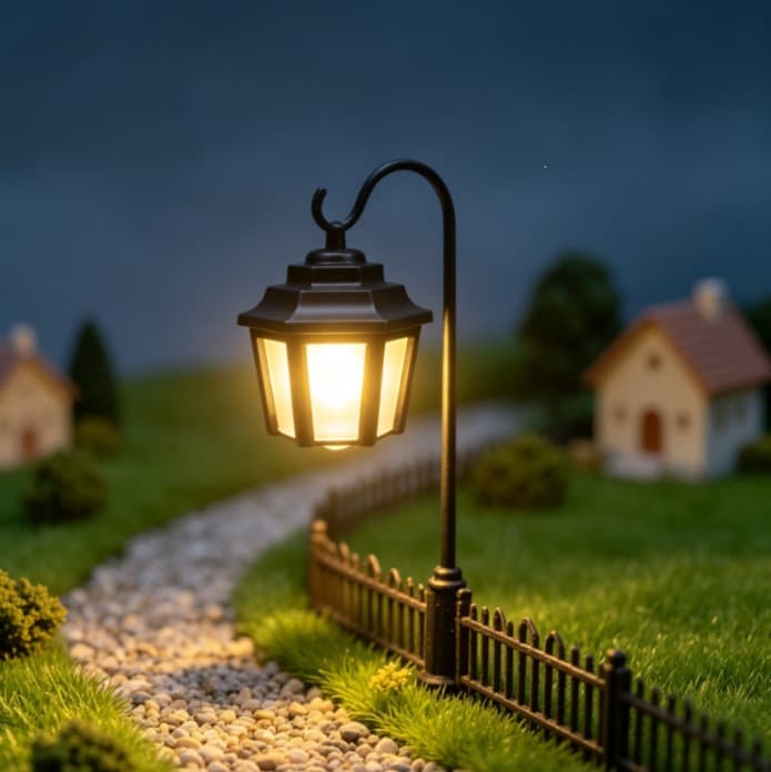 Cross-border Amazon innovative hot-selling personalized Bookshelf Lantern Light miniature lantern accessories
