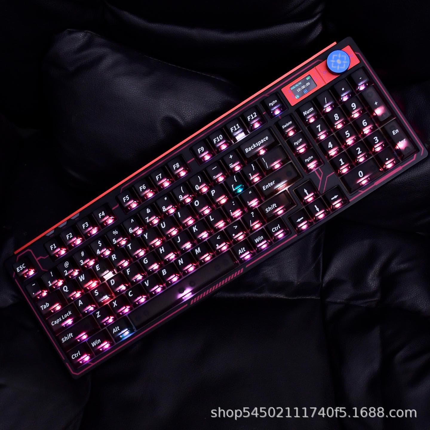 Frosted PC Black Keycaps, Five-Sided Original Custom Wooting60/Maicong ACE68/75/98 Keyboard Caps