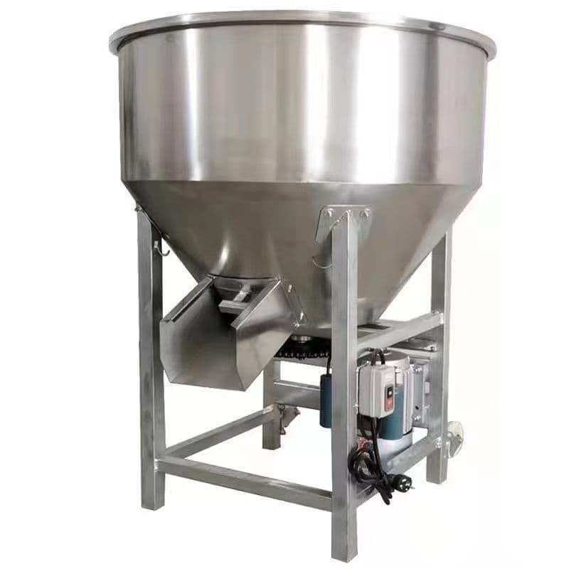 Thickened Stainless Steel Feed Mixing Machine for Medicine and Materials, Seed Powder Granule Mixer 220V for Home and Farm Use