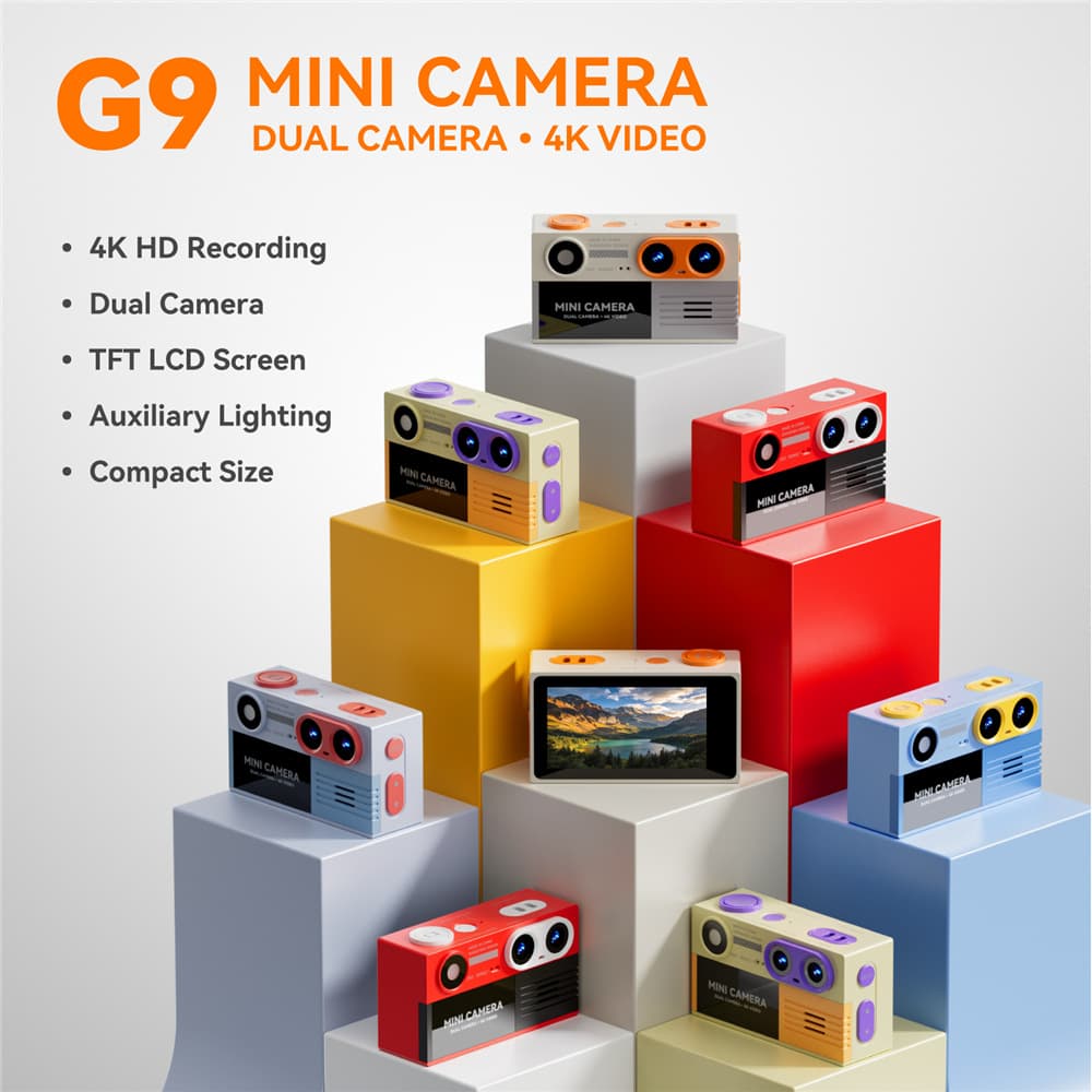 G9 Mini Camera Dual Lens 4K HD Student Keychain Portable Thumb Youth Series Outdoor Camera
