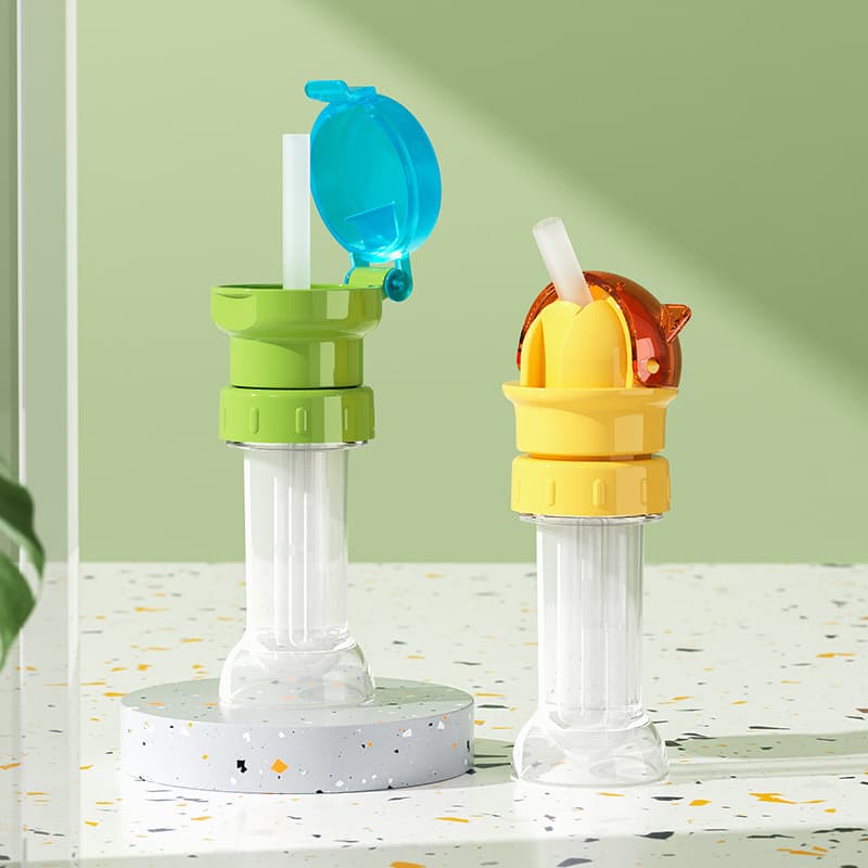 Children Anti-Choking Mineral Water Straw Cap Baby Drinking Water Tool Portable Bottle Converter Cap Universal Spout