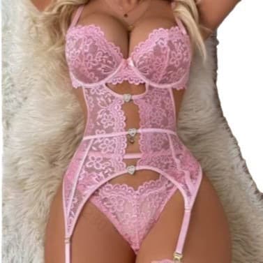Amazon US/EU Lingerie Bodysuit See-Through Lace Vest Sexy Fitted Bodysuit