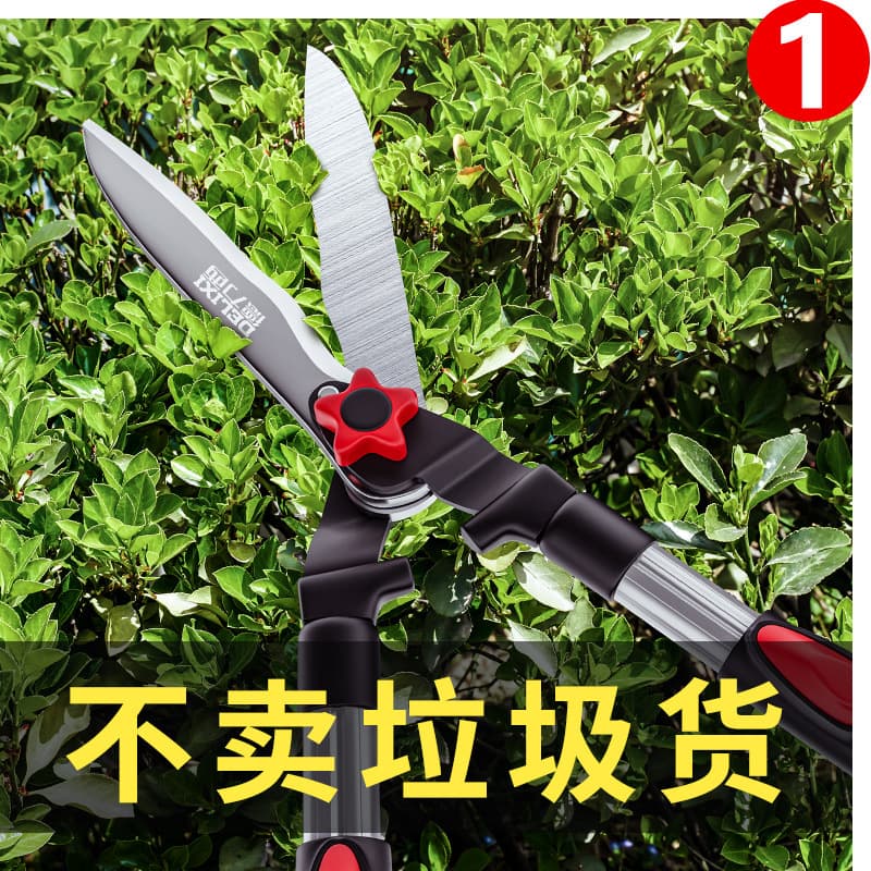 Delixi Heavy Duty Pruning Shears, Garden Scissors, Hedge Trimmer, Large Scissors, Gardening Tool, K5 Steel, Effortless, Telescopic, Durable