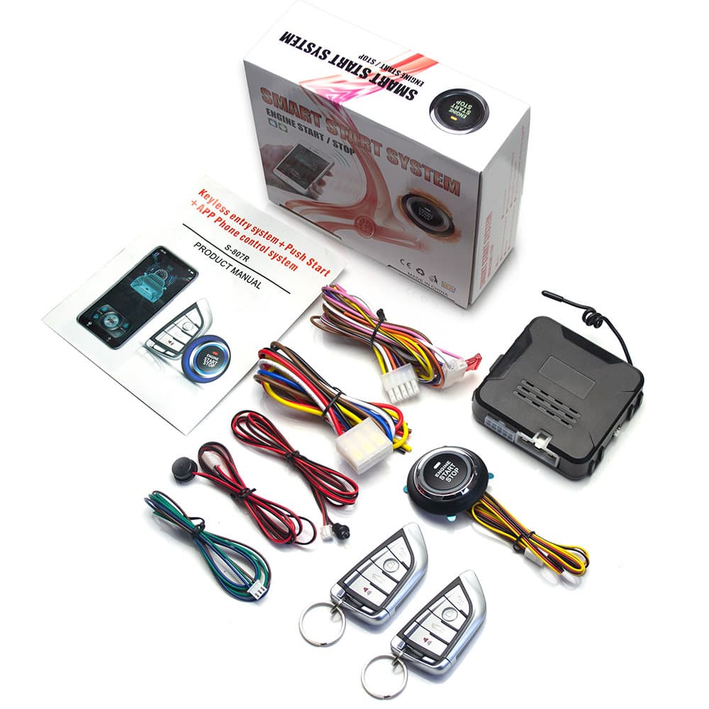 Shenqi New Car Modification One-Button Start Mobile Phone Remote Control Car Keyless Entry Precooling Preheating Anti-Theft Device