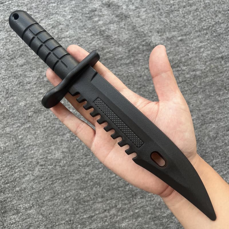 Overseas High-Strength Plastic Dagger Short Sword Martial Arts Training Sparring Prop Weapon Children's Toy