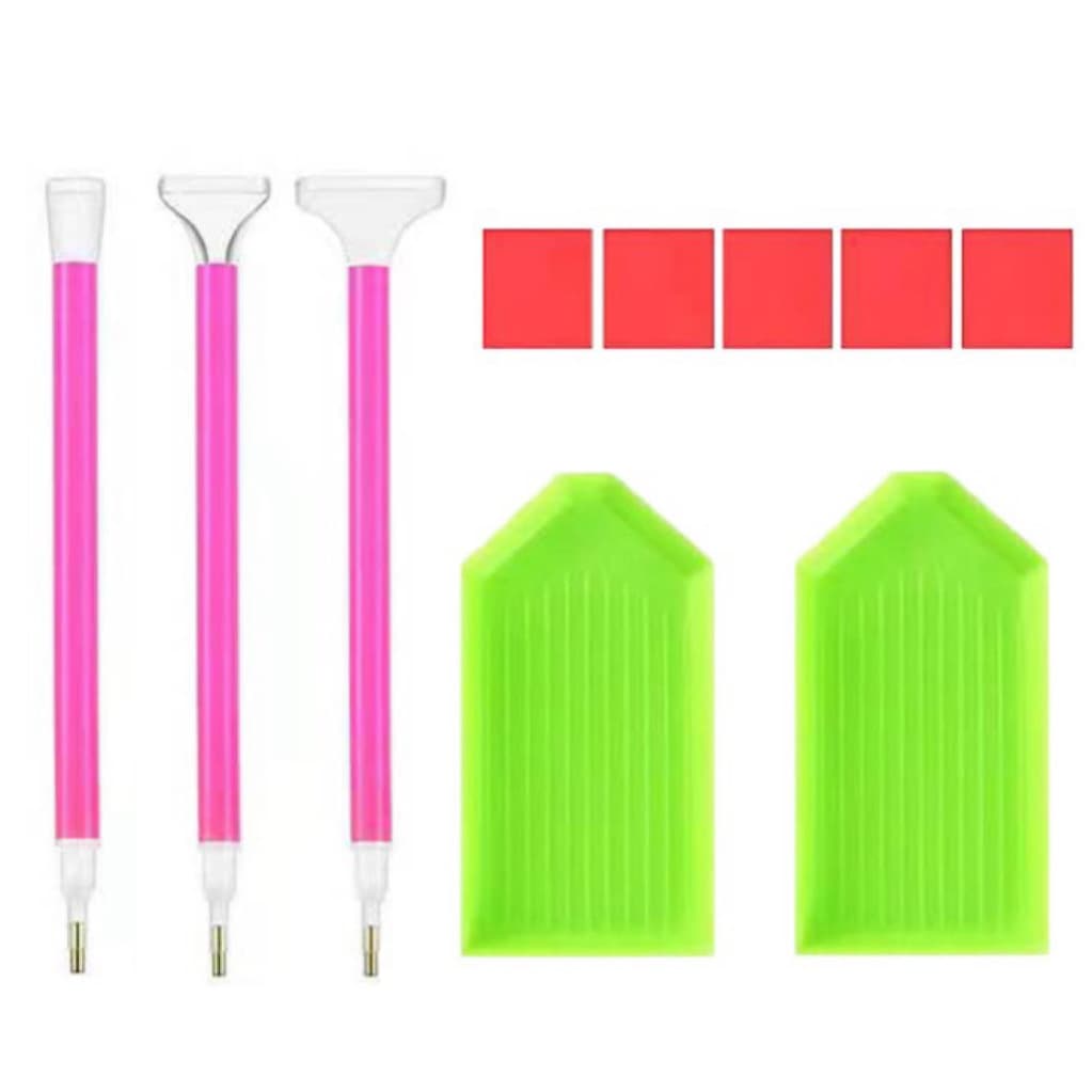 Hot Selling 5D Diamond Painting Tool Kit Accessories - Diamond Pen, Clay, Tray, Diamond Painting Craft Material Pack