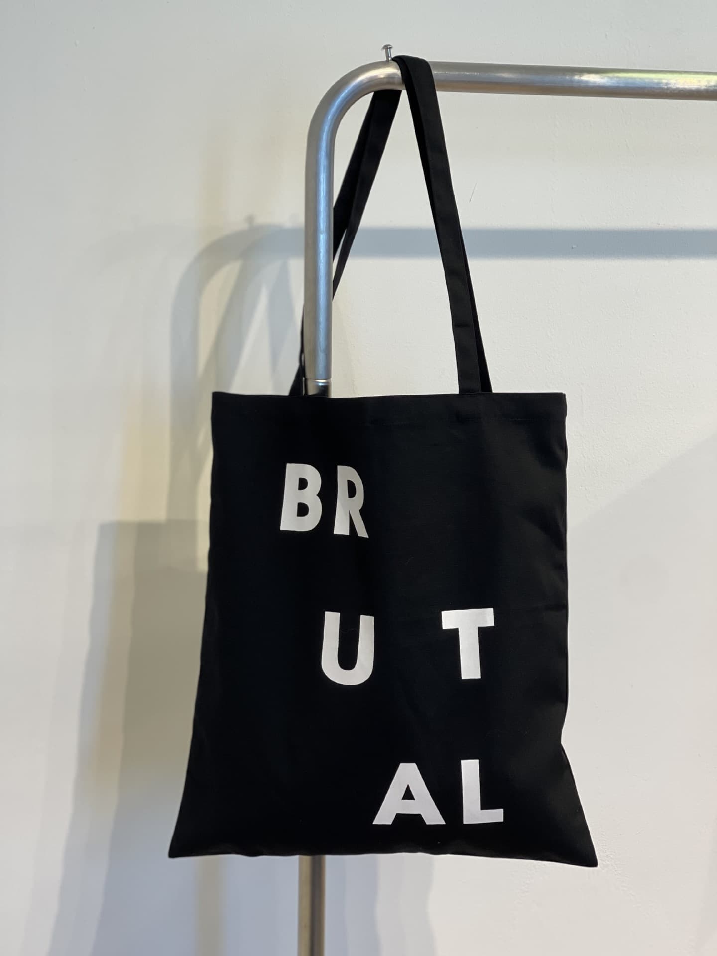 Korean Style Minimalist Letter BRUTAL Barbie Ken Art Center Souvenir Ins Blogger Shoulder Canvas Bag Niche