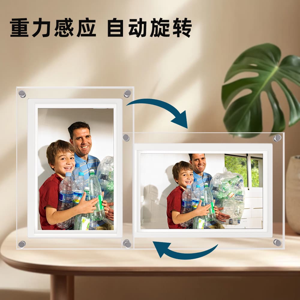 Foreign trade cross-border promotional gifts 5-inch, 7-inch, 10-inch 4G/8G acrylic digital photo frames, electronic album for business
