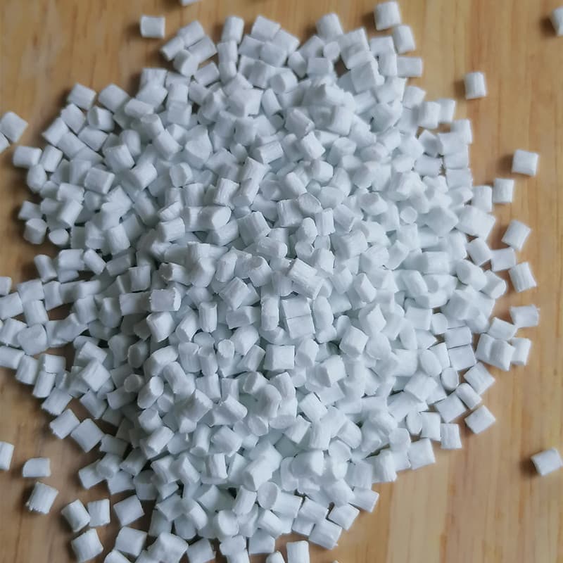 PET with 30% fiber skeleton material, passes 750°C glow wire test, injection molding grade, high-temperature resistant PET fiber-modified pellets.