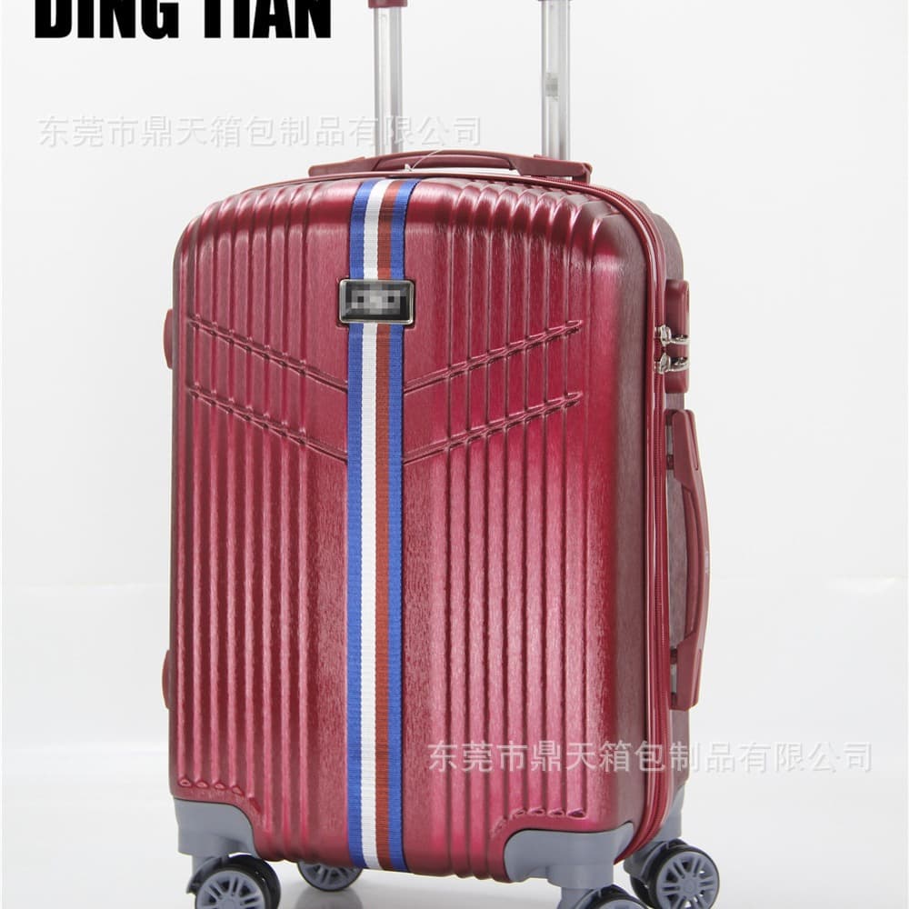 Trendy Ribbon Design, Lightweight Suitcase, Women's Spinner Luggage, Men's 18-Inch Carry-On, 20-Inch Travel Case with Universal Wheels