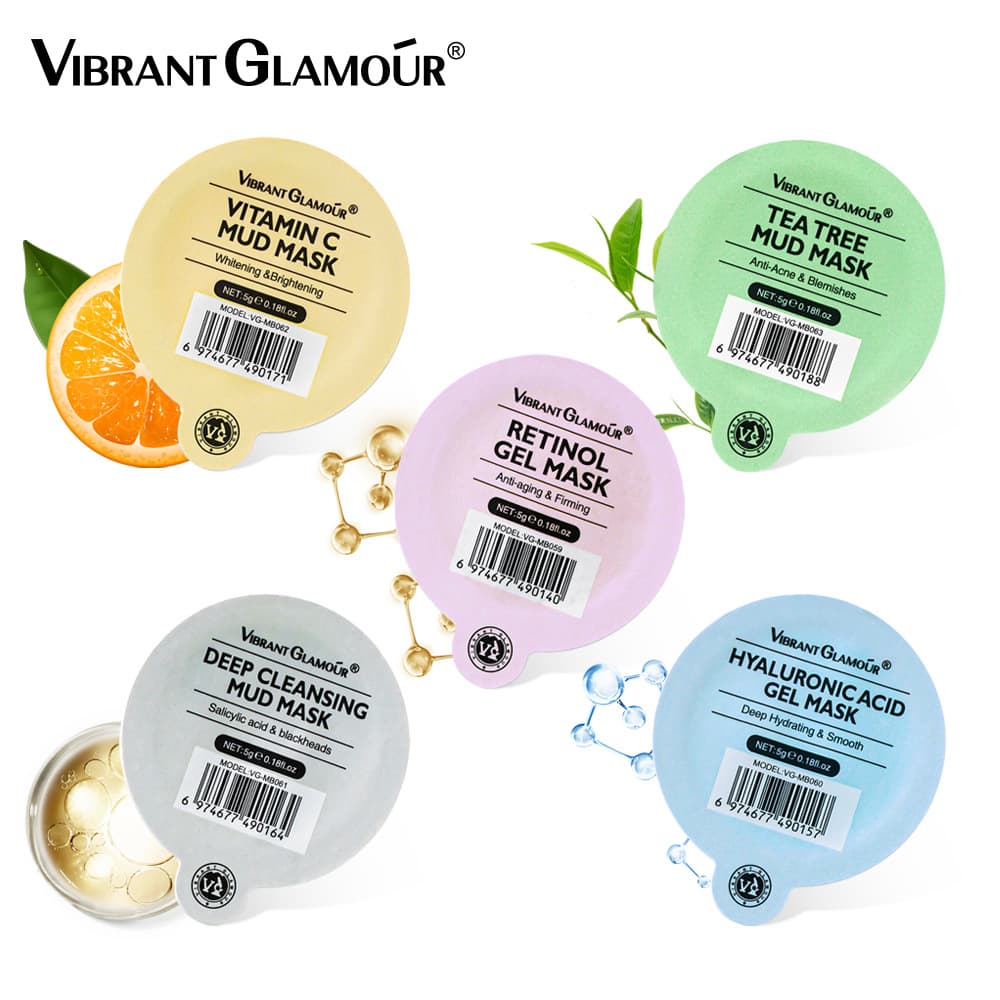 Cross-border VIBRANT GLAMOUR Jelly Mud Mask Family Pack Turbidity Removal Cleaning