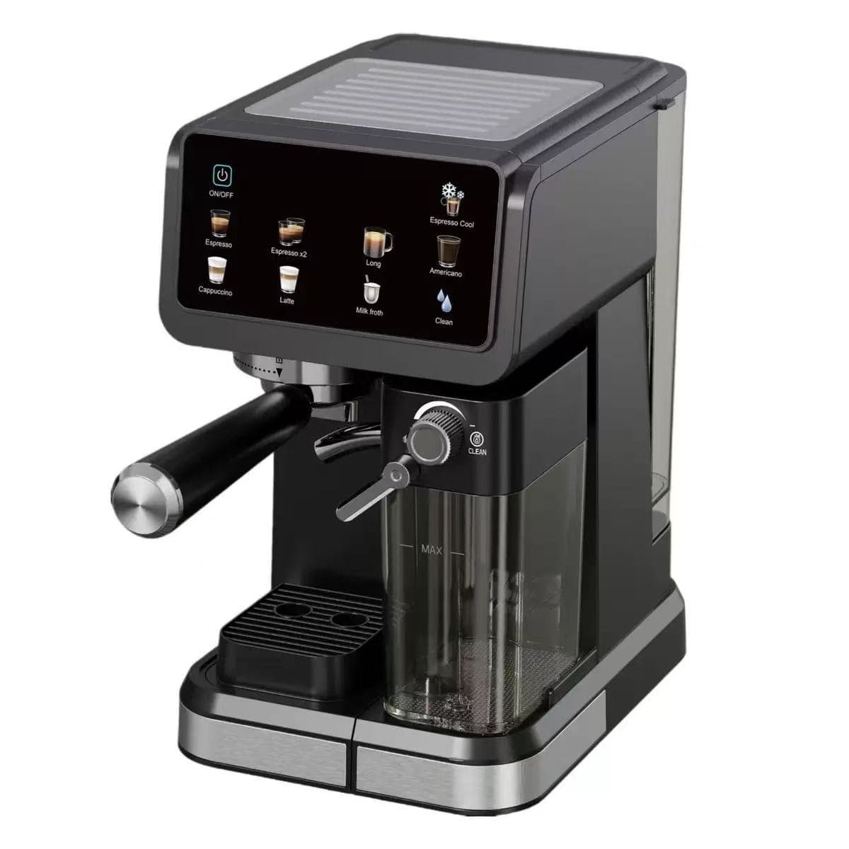 Cross-border Italian Coffee Machine Home Use Heating Coffee Machine Small Office Semi-Automatic Espresso Steam Milk Frother 110V