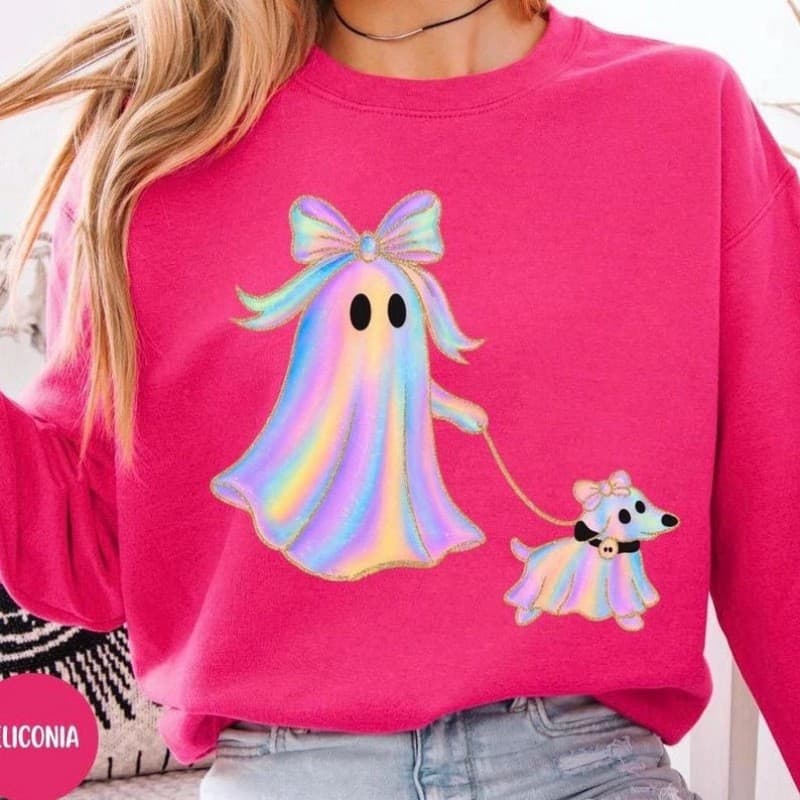 【Cross-border EU Size】SHIMMERING GHOST WALKING Dog Halloween